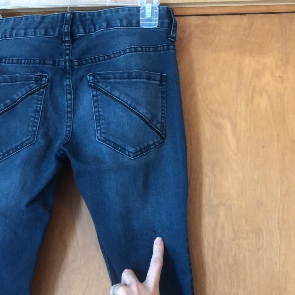 Free People faux leather striped jeans - Picture 9 of 10